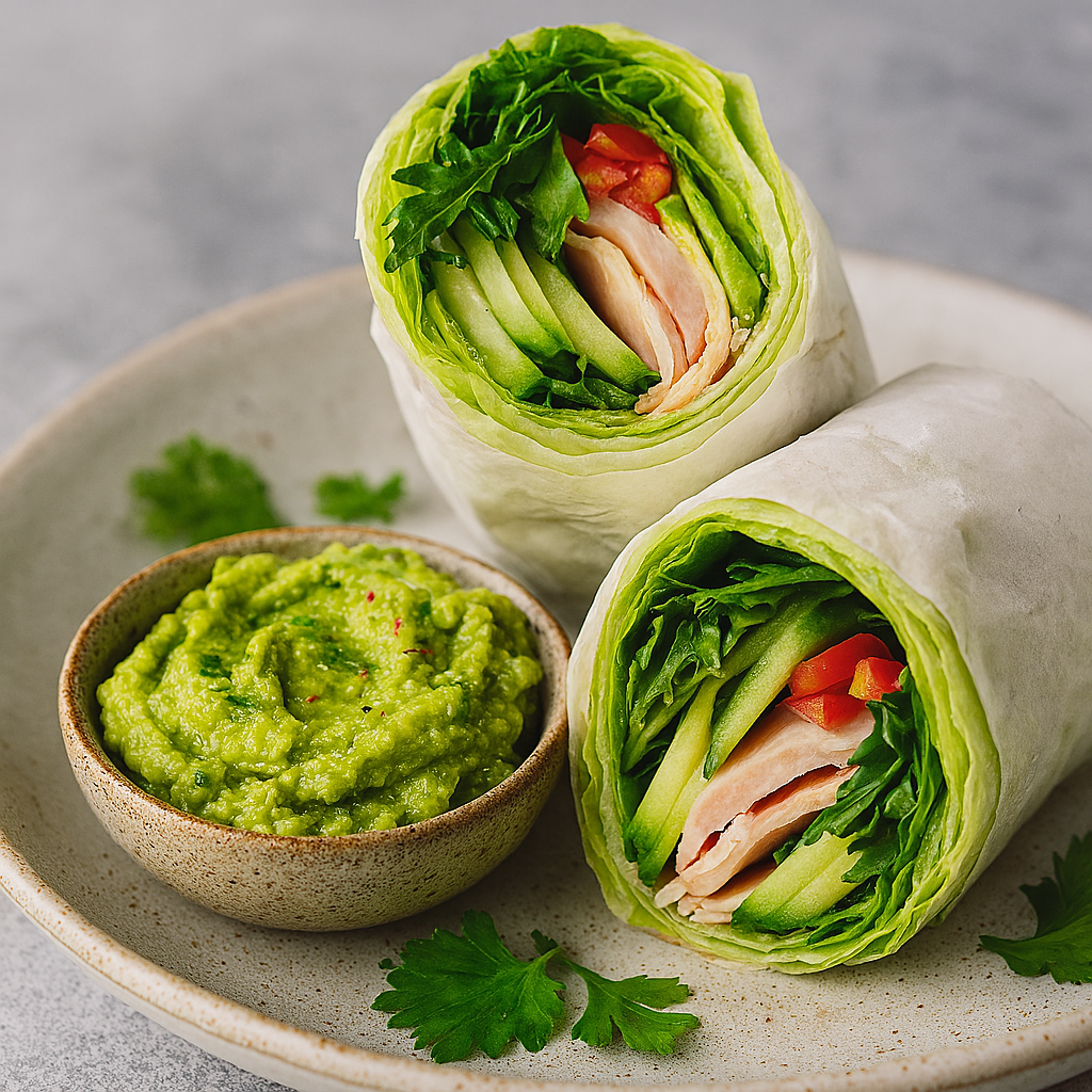 Green Wrap Power – Wraps mit Avocado-Creme
