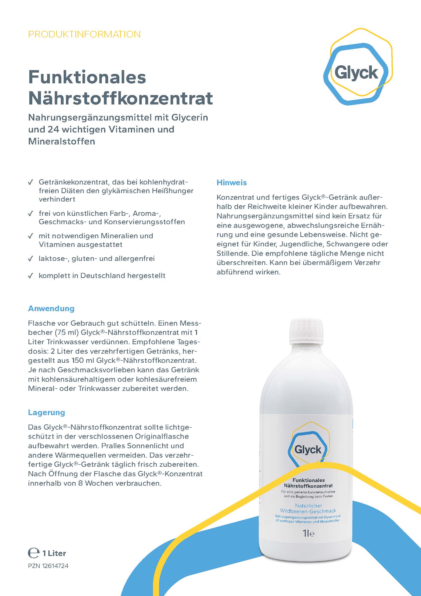 Glyck® Nährstoffkonzentrat 1000ml